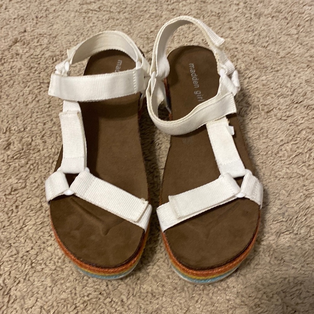 Madden Girl Platform Rainbow Sandals